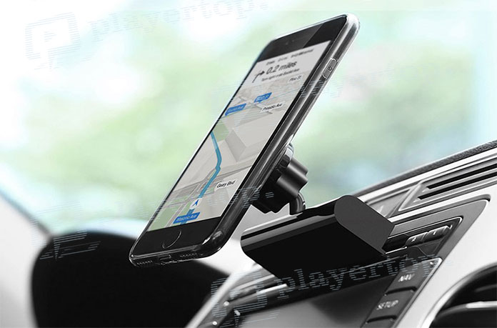 Autoradio avec support smartphone